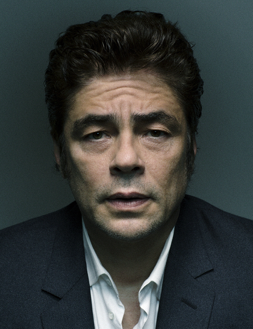 Benicio del Toro portrait by Stephanie Diani